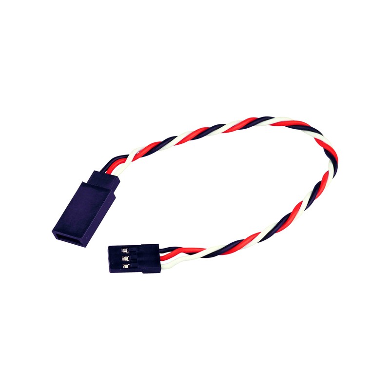 Förlängningskabel 15cm med UNI guldkontakter tvinnad