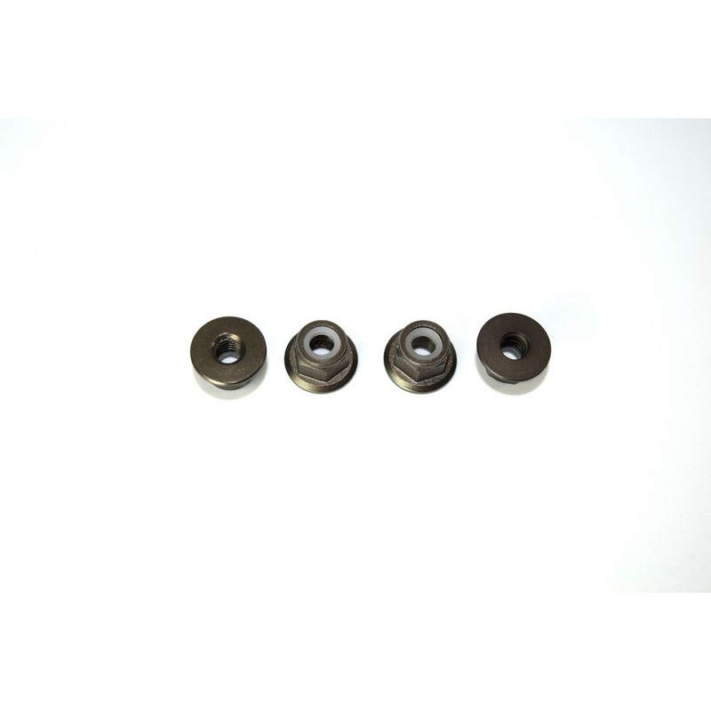 Aluminum nylon nut M4 (4) ATC 2.4 RTR/BL