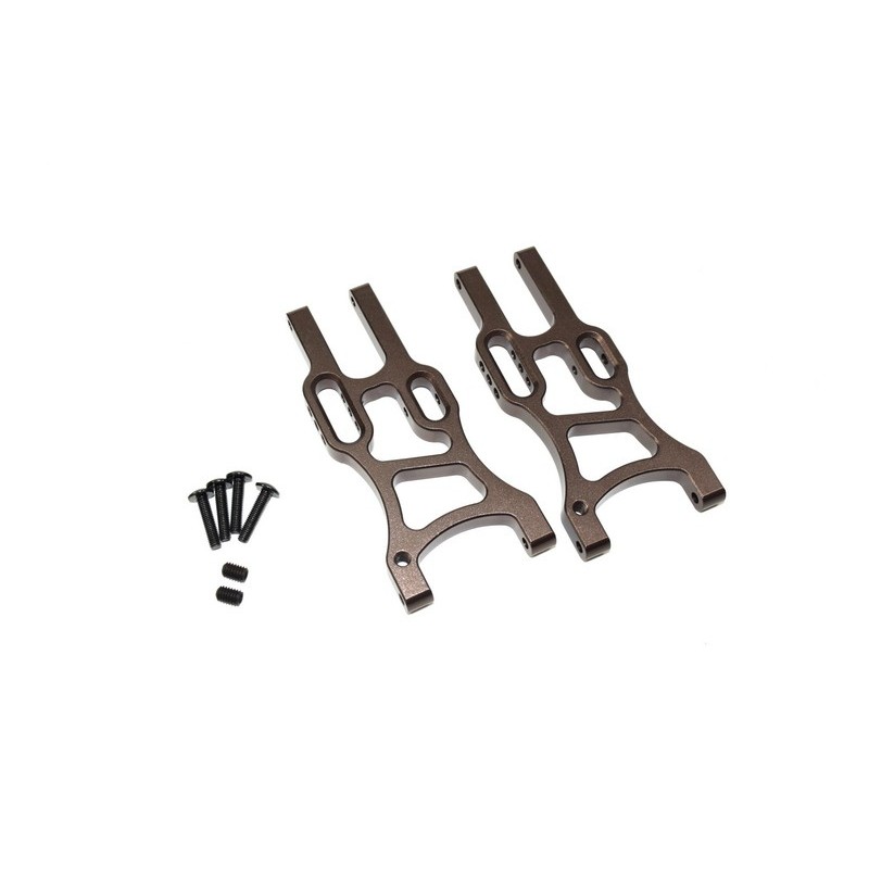 Aluminum suspension Arm low front (2) AB2.4 RTR/BL/KIT