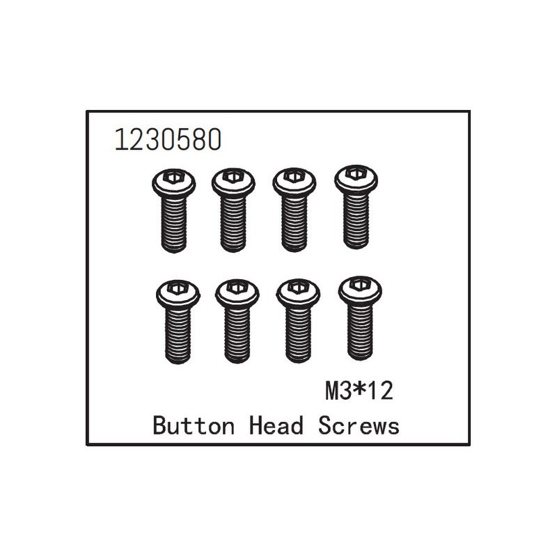 Button Head Screw M3*12 (8)