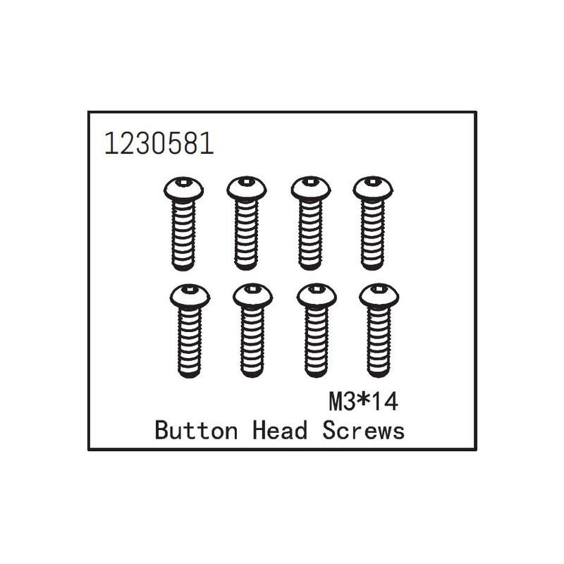 Button Head Screw M3*14 (8)