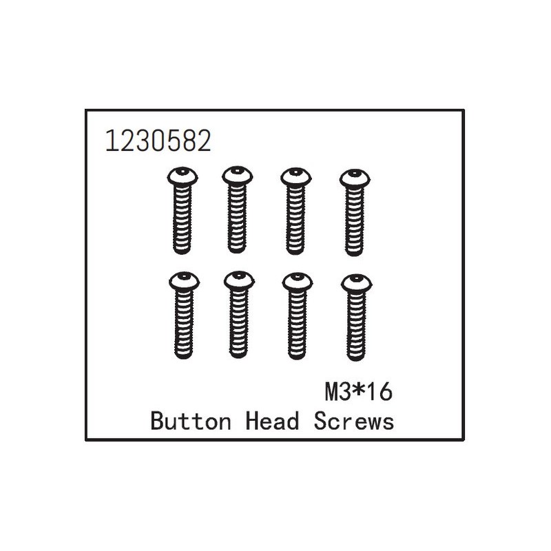Button Head Screw M3*16 (8)