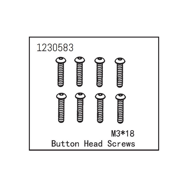 Button Head Screw M3*18 (8)