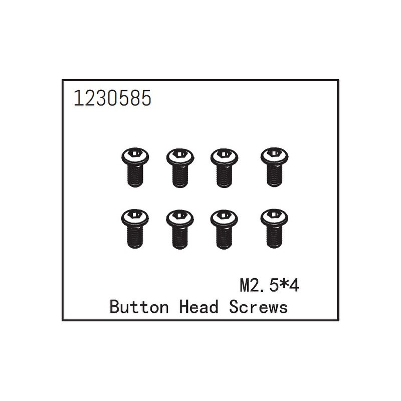 Button Head Screw M2.5*6 (8)