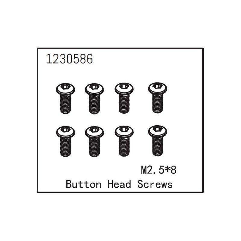 Button Head Screw M2.5*8 (8)