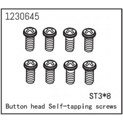 Button Head Screws - Selftapping M3*8 (8)