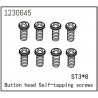 Button Head Screws - Selftapping M3*8 (8)