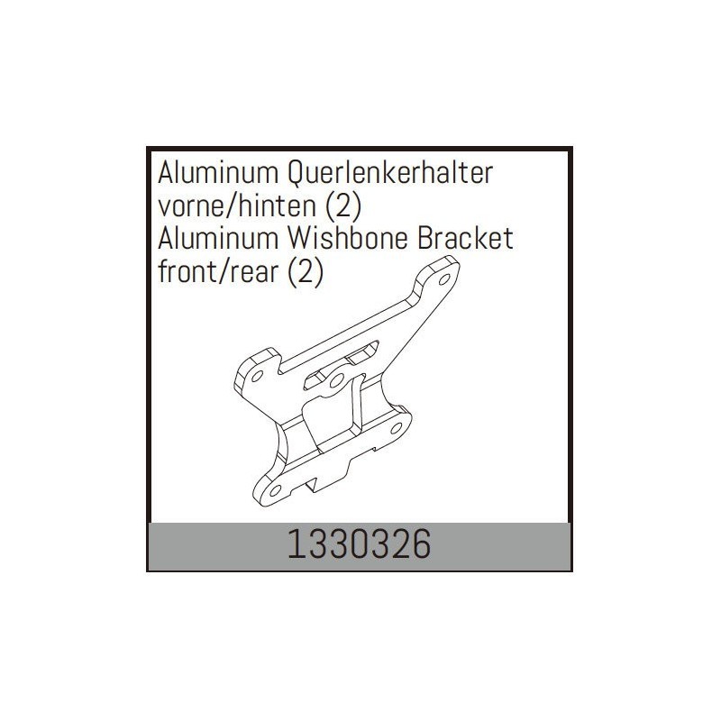 Aluminum Wishbone Bracket front/rear (2)