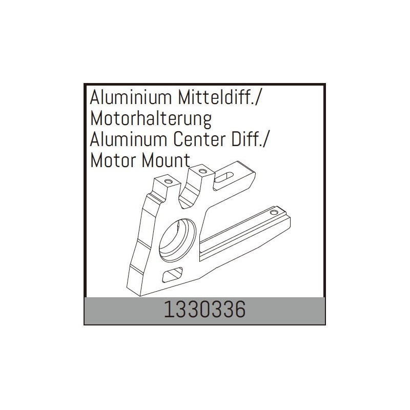 Aluminum Center Diff./Motor Mount