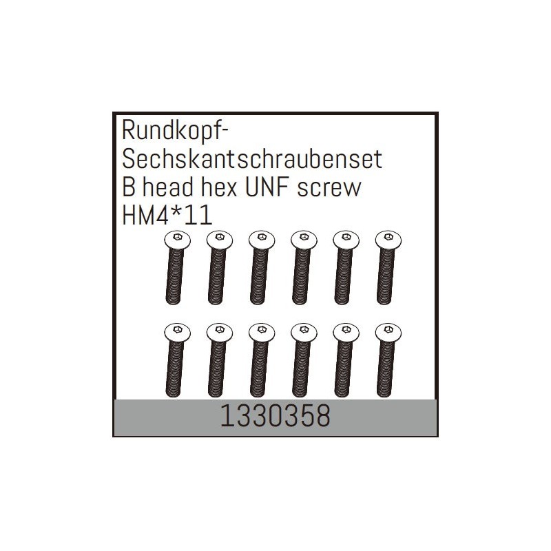 B head hex UNF screwHM4*11