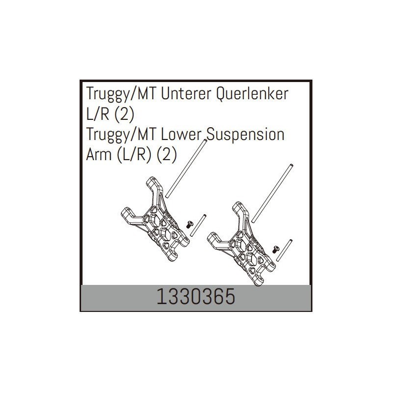 Truggy/MT Lower Suspension Arm (L/R) (2)