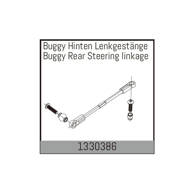 Rear Steering linkage set for Buggy