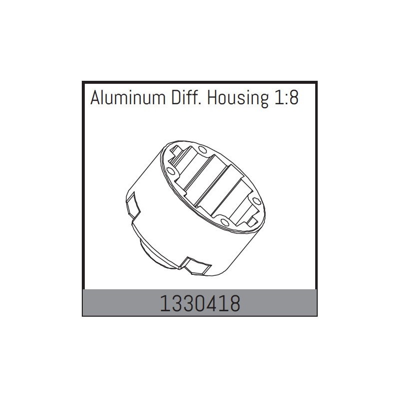 Aluminum Diff. Housing 1:8