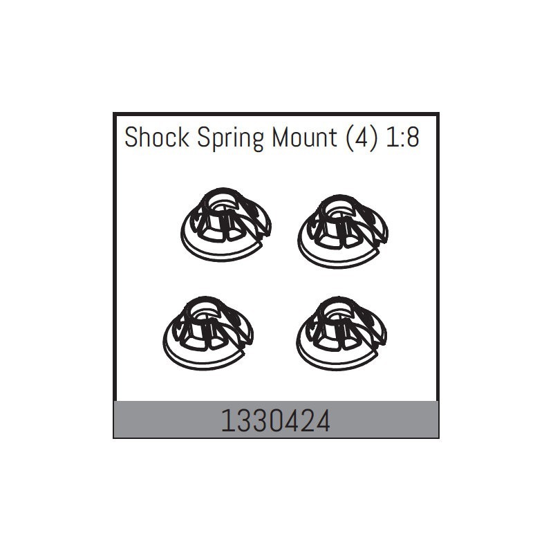 Shock Spring Mount (4) 1:8