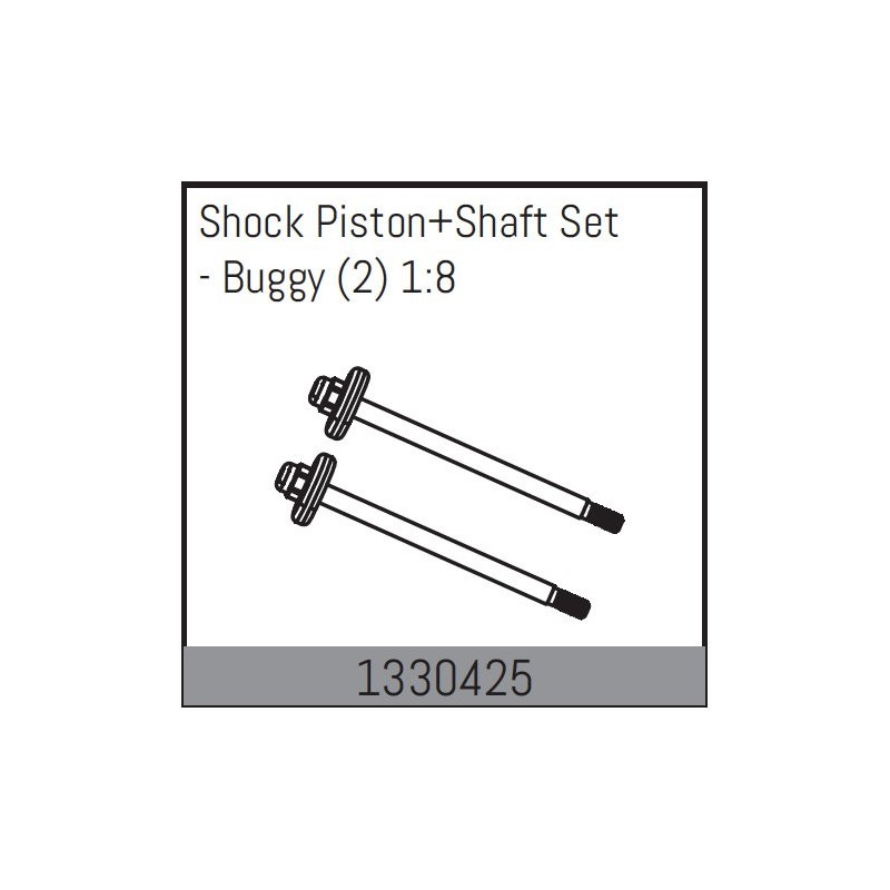Shock Piston+Shaft Set - Buggy (2) 1:8