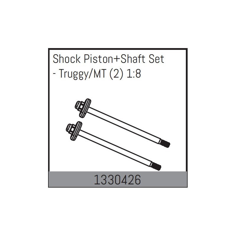 Shock Piston+Shaft Set - Truggy/MT (2) 1:8