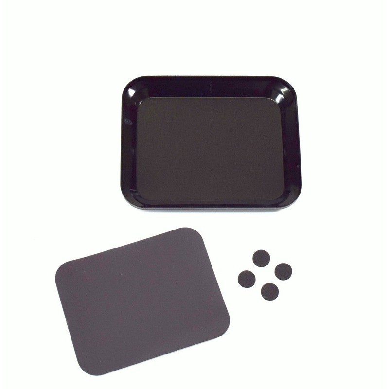 Aluminum bowl with magnet plate black