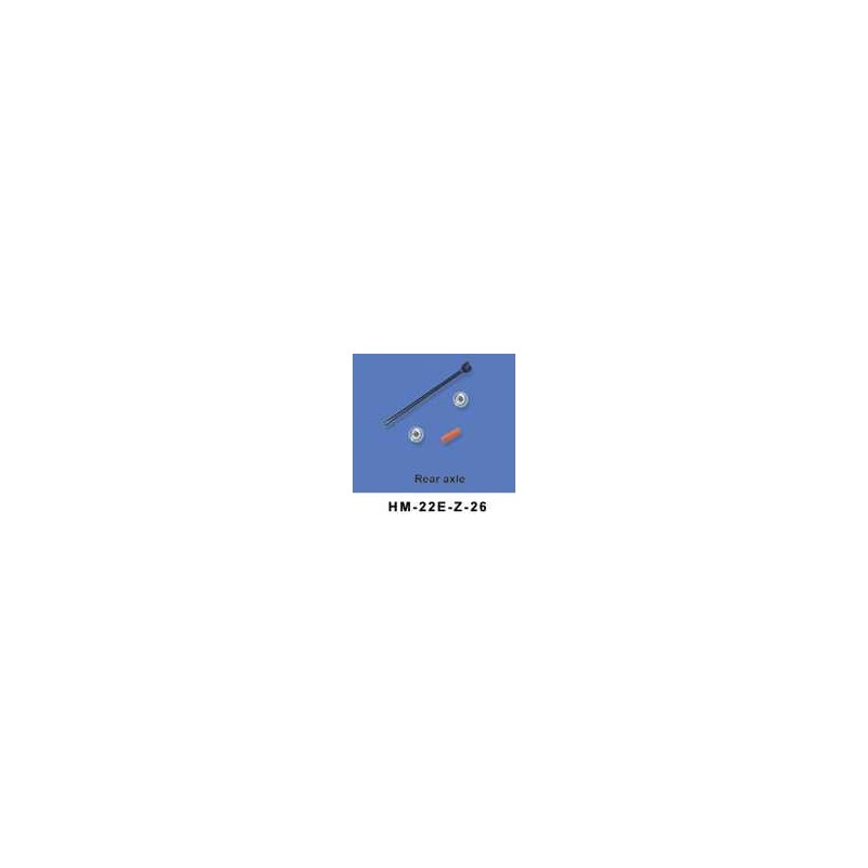 Rear axel 6ch helikopter