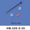 Rear axel 6ch helikopter