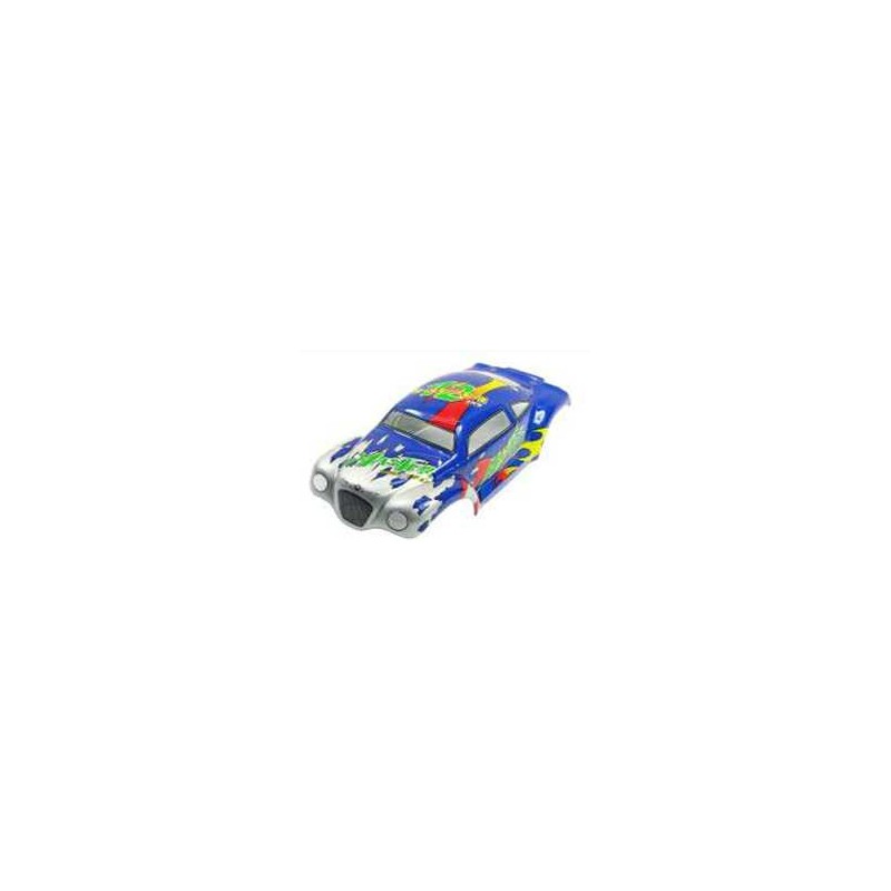 HBX Kaross hotrod blå/silver 1:18 StadiumTruck