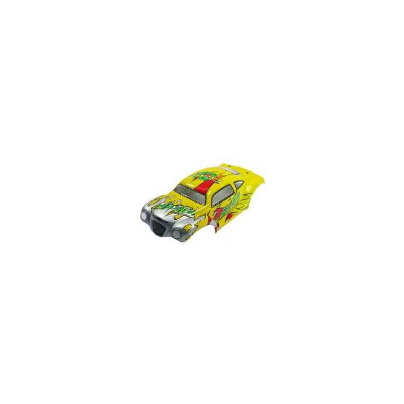 HBX Kaross hotrod gul/silver 1:18 StadiumTruck