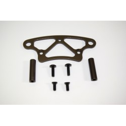 Aluminum front bumper upper plate ATC 2.4 RTR/BL