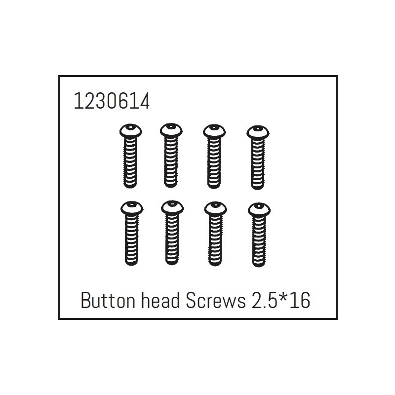 Button Head Screw M2.5*14 (8)