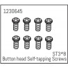 Button Head Screws - Selftapping M3*8 (8)