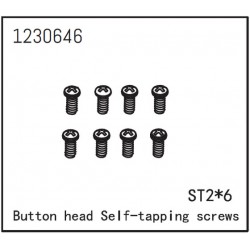 Button Head Screws - Selftapping M2*6 (8)