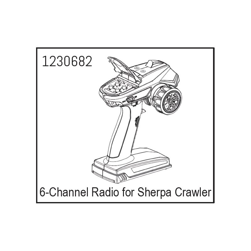 6-Channel Radio for Sherpa Crawler