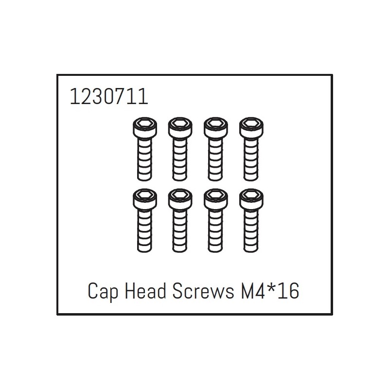 Cap Head Screws M4*16 (8) - Khamba