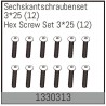 Hex Screw Set 3*25 (12)