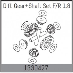 Diff. Gear + Shaft Set F/R 1:8
