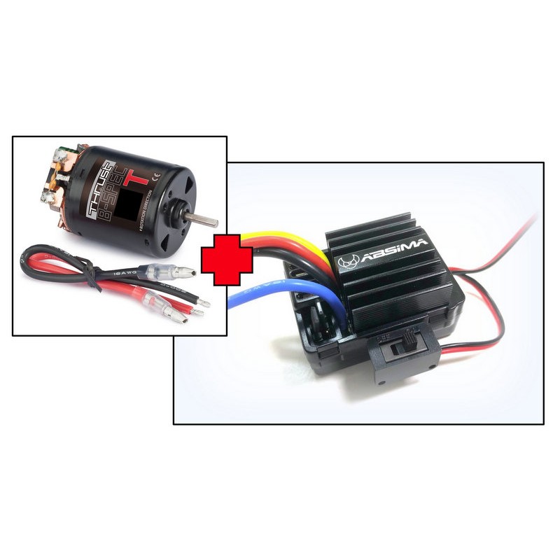 Electric Motor "Thrust B-Spec" 80T + 1:10 Brushed ESC 40A