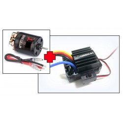 Electric Motor "Thrust B-Spec" 35T + 1:10 Brushed ESC for Crawler & Boat, 40A