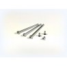 Aluminium screw set 3x short, 3x long