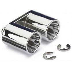 Muffler Set "Twin Top" for Body chrome (2)