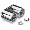 Muffler Set "Twin Top" for Body chrome (2)