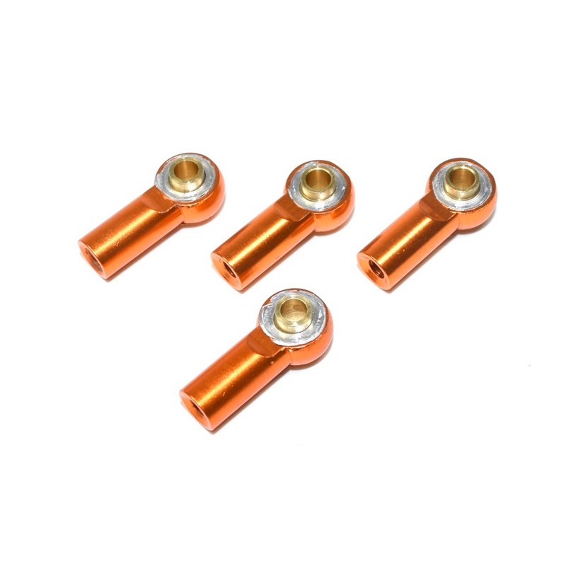Aluminium Ball End incl. Ball Stud (4) orange 1:10