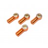Aluminium Ball End incl. Ball Stud (4) orange 1:10