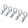 Body Clips large/silver (10)