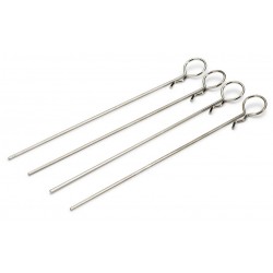 Body Clips long/silver (4)