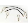 1:10 Body Clips with rope, Black (80mm)