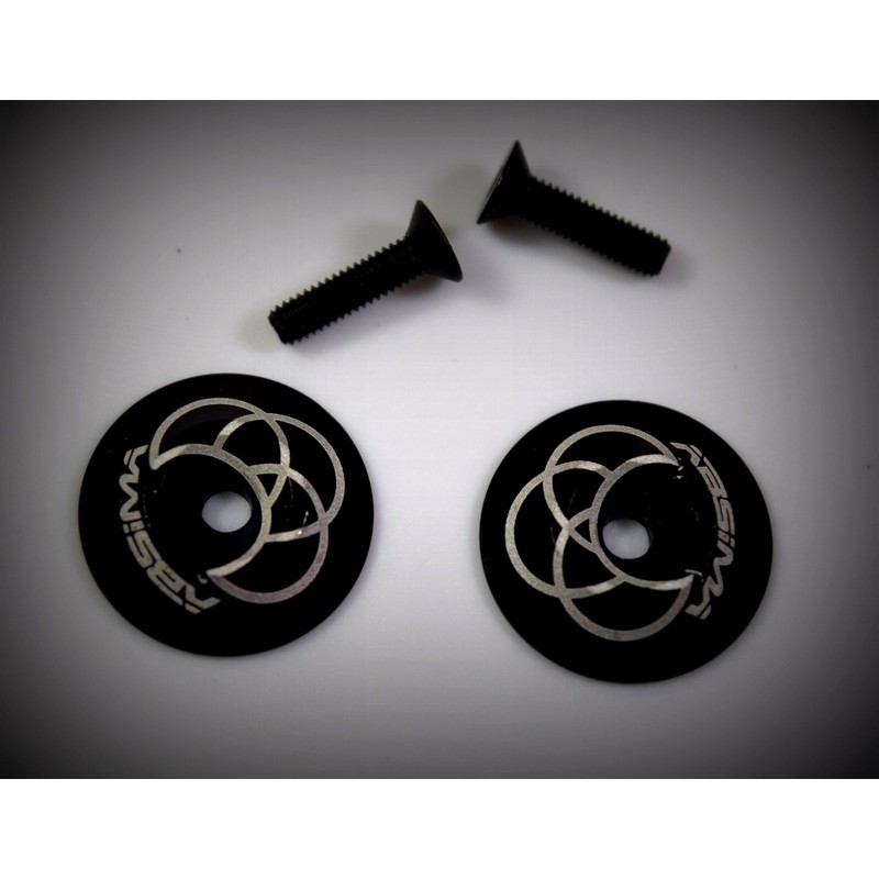Rear wing Alu. Washer, black (2)