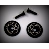 Rear wing Alu. Washer, black (2)
