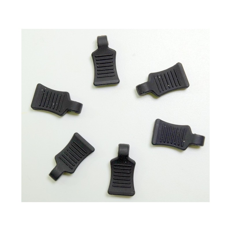 Rubber Body Clips Holder, black (6)
