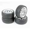 Wheel Set Onroad "10 Spoke / Profile" silver 1:10 (4)