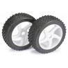 Wheel Set Buggy "5 Spoke / Dirt" white 1:8 (2 pcs)