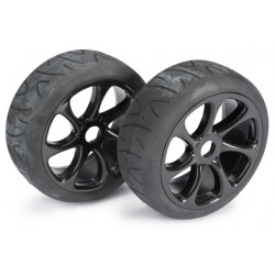 Wheel Set Buggy "7 Spoke / Street" black 1:8 (2 pcs)