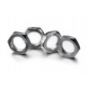 Hex locknut 17mm silver (4)